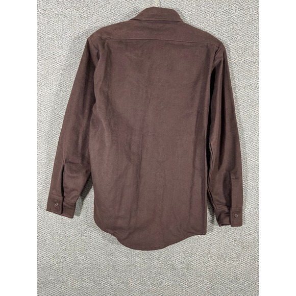 Duxback Flannel Shirt Mens Size Medium Brown Button Up Long Sleeves Outdoors - Picture 4 of 11